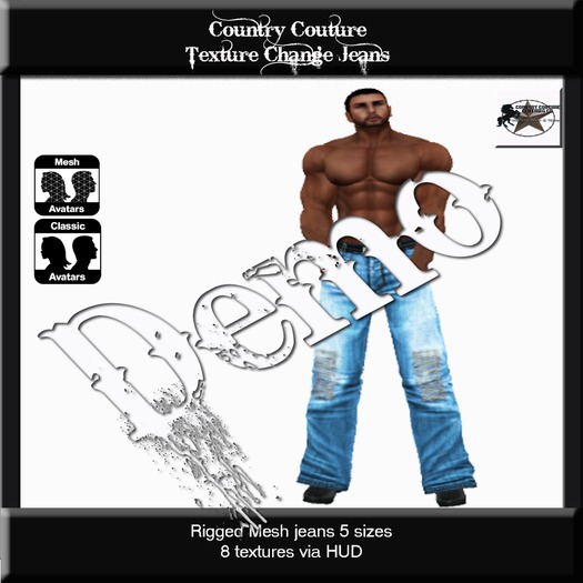 Country Couture Texture Change Jeans Demo