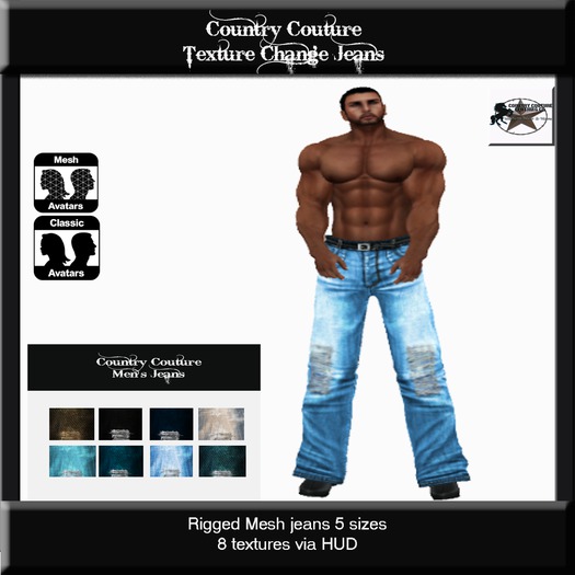 Country Couture Texture Change Jeans