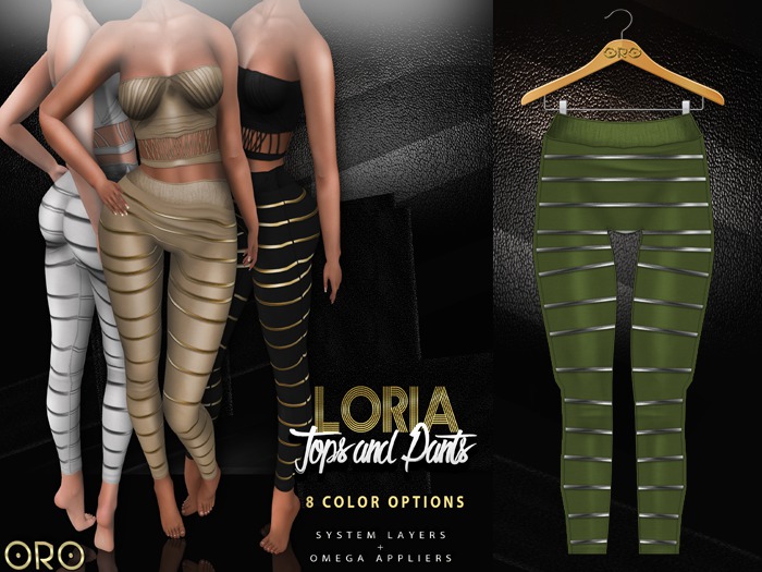 .ORO. Loria Pants - S - Olive  - Shopping Hud (WEAR)