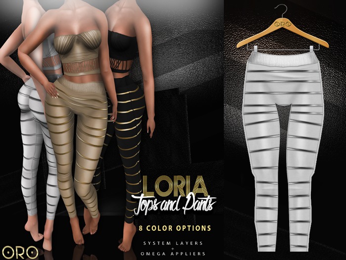 ORO - Loria Pants - S -  Pearl White