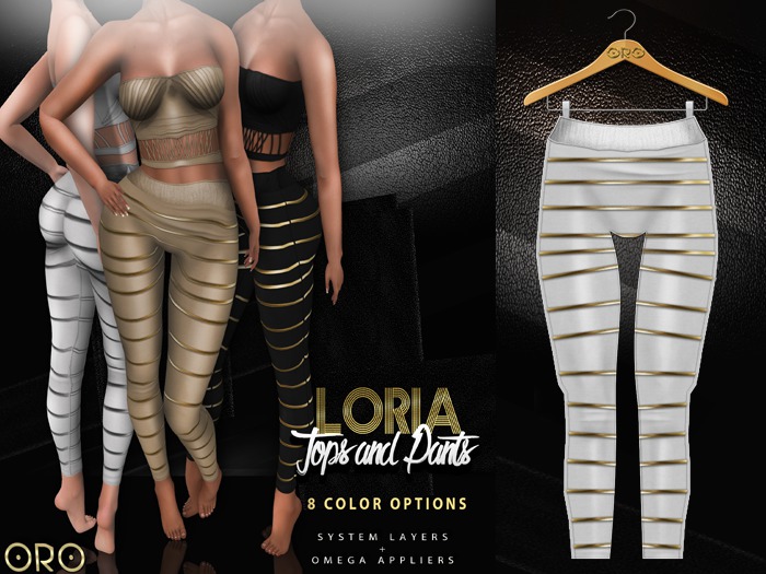 ORO - Loria Pants - G - Pearl White