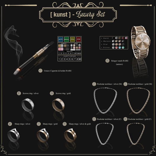 .04 [ kunst ] - Screws ring / gold