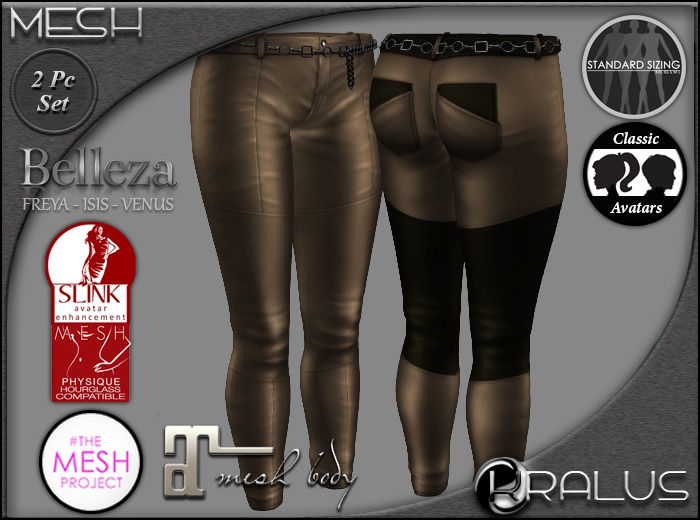 ::KRALUS:: Mesh : Dread Pants : Taupe