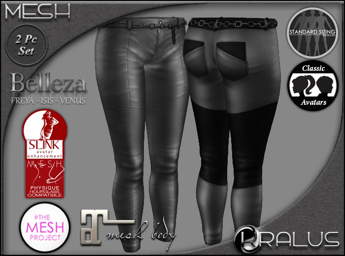 ::KRALUS:: Mesh : Dread Pants : Chrome
