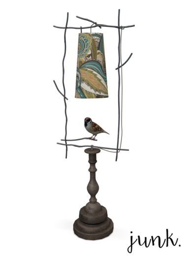junk. kitsch bird lamp. v2.