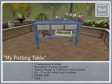 .:[ELPI]  Potting table w, baskets 9 LI..