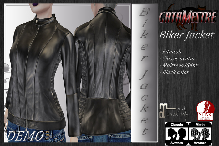 ::GATAMESTRE:: Fitmesh - Biker Jacket - DEMO