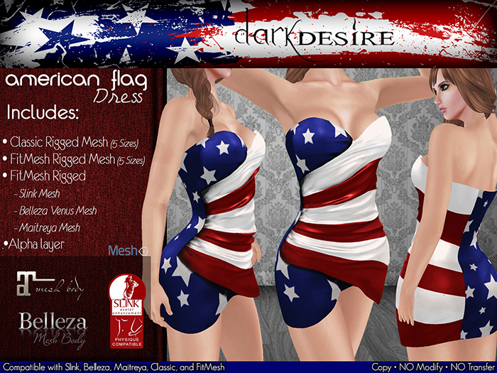 [[dD]] American Flag Dress