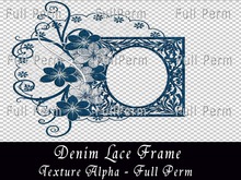 Denim Lace Frame 2