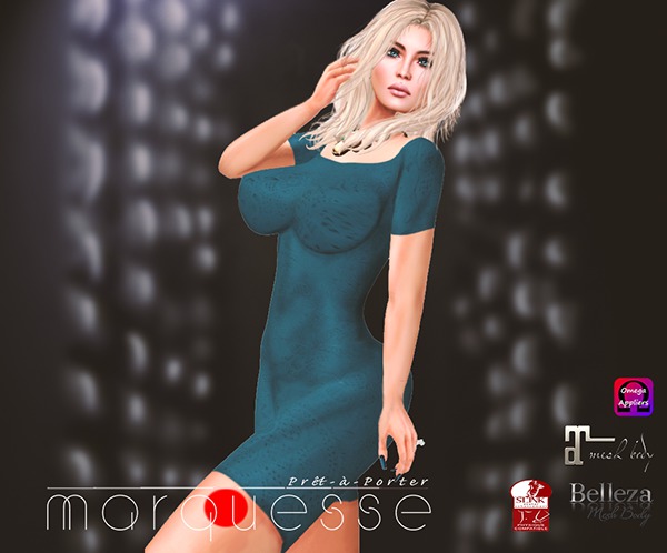 [Marquesse] Lace Dress Blue Boxed