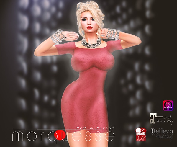 [Marquesse] Lace Dress Red Boxed