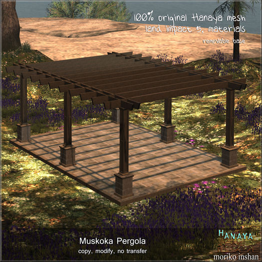 -Hanaya- Muskoka Pergola [mesh]