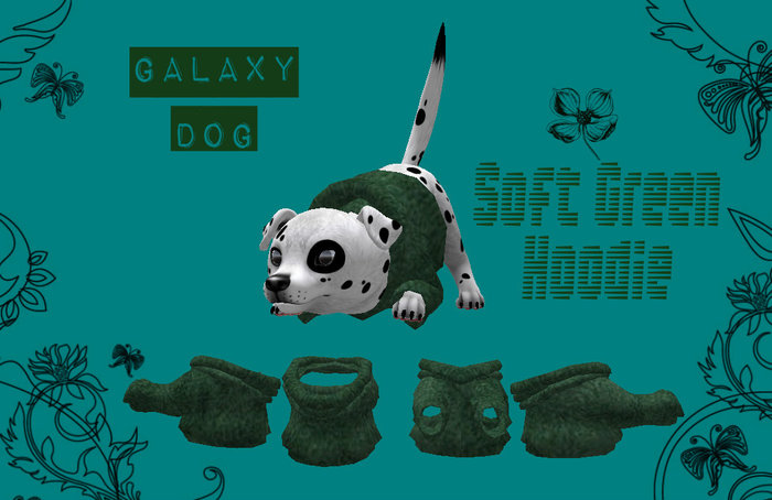 [GD] Soft Green Wolf Pup Hoodie