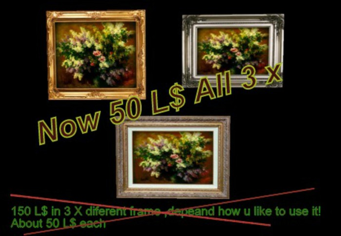 Painting flowers Promotion 3x Cheap offer