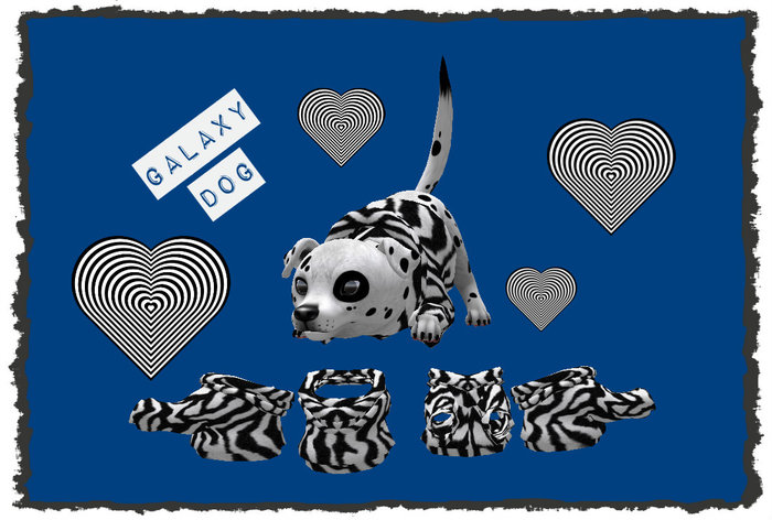 [GD] Zebra Print Wolf Pup Hoodie
