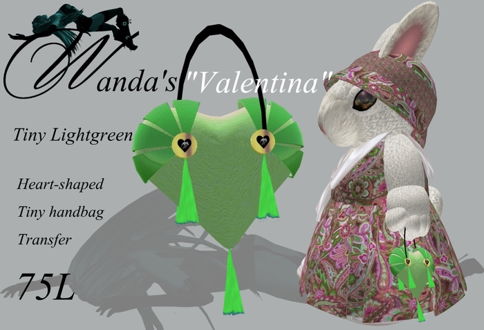 Wanda's Tiny 'Valentina' Handbag in Lightgreen - Purse for tinies