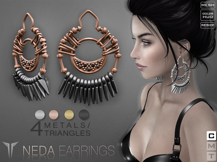 **RE** LUX Neda Earrings * MESH * (** LUX** Collection)