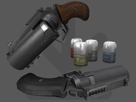Second Life Marketplace Rapture Gp 37 Grenade Pistol