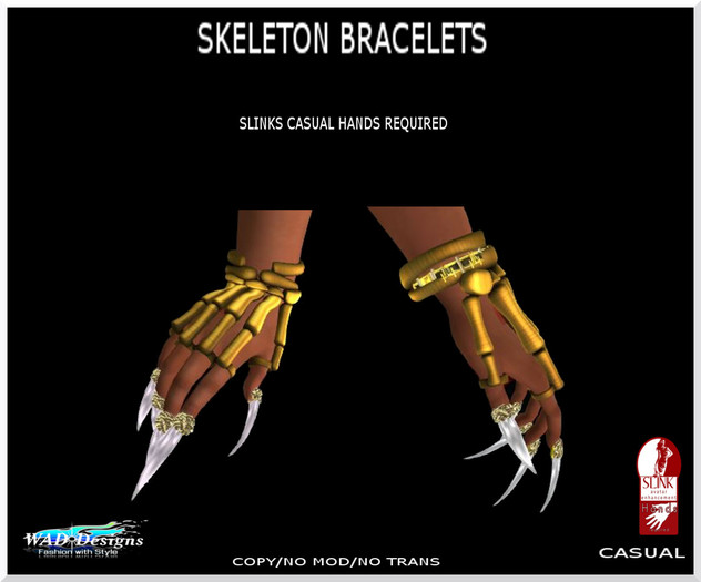 SKELETON BRACELETS CASUAL HANDS