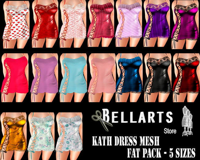 FATPACK - {Bellarts Store} Kath Dress Kath Dress 17 Models