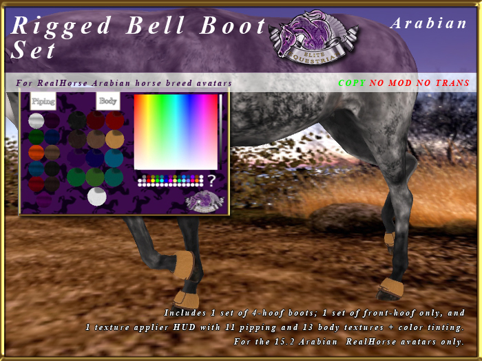 *E* RealHorse Rigged Bell Boot Set [BOXED]  RHAB