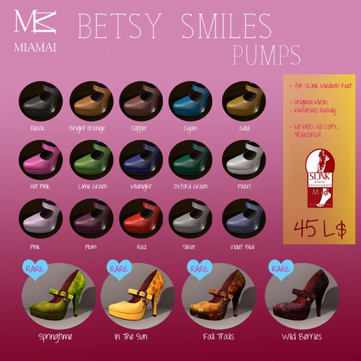 MIAMAI_Betsy smiles pumps - red (Slink medium)