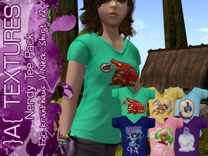 }A{ Nerdy Tee Pack for V-Neck V2