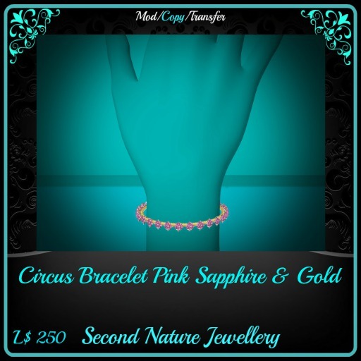 Circus Bracelet Pink Sapphire & Gold