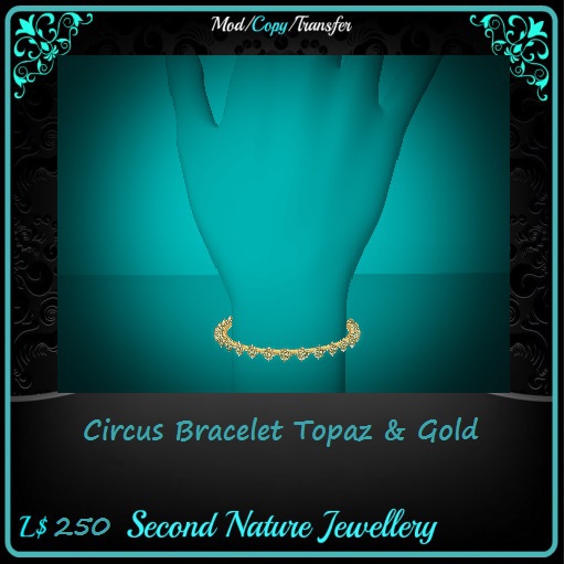 Circus Bracelet Topaz & Gold