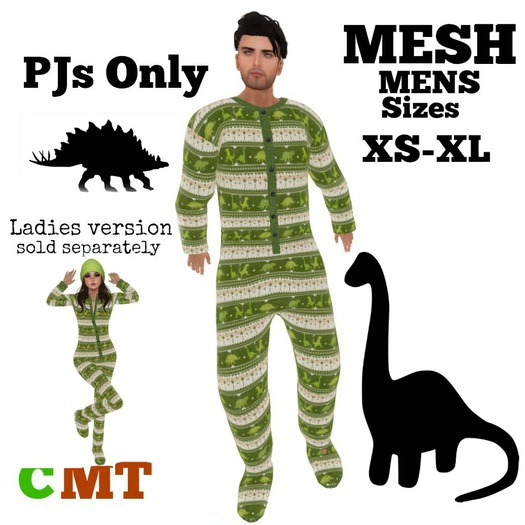 PJs DINO Mens  (MESH)