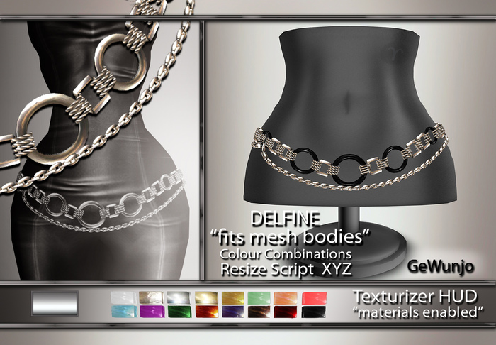 GeWunjo : DELFINE silver belt