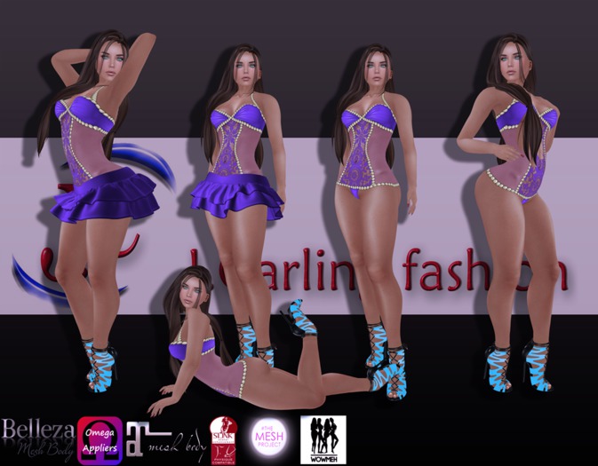 J.C body lingerie blue