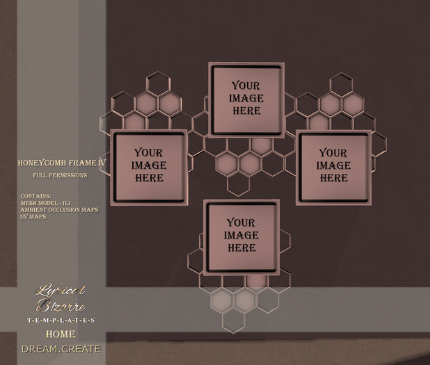 !Lyrical B!zarre Templates HOME! - Honeycomb Frame IV MESH FP