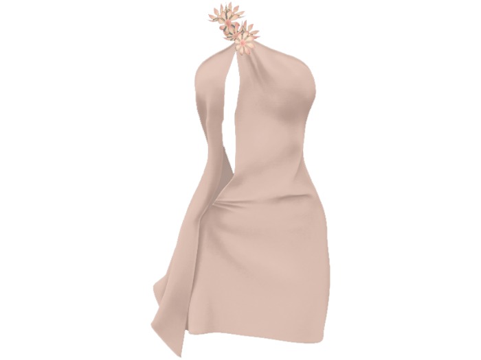 Kaithleen's Flower Dress - Cream
