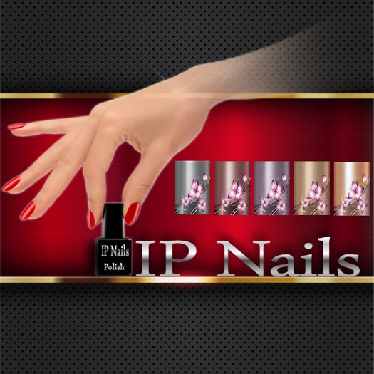 IP Nails Metal Flowers Slink applier