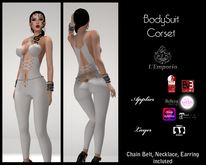 L'Emporio ::*Bodysuit Corset*:: White _With Applier_