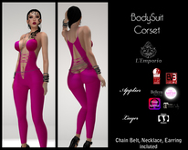 L'Emporio ::*Bodysuit Corset*:: Fuxia _With Applier_
