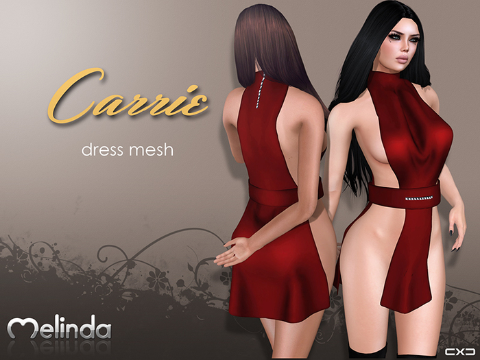 MELINDA*CARRIE DRESS MESH RED