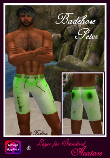 Badehose Peter mit Omega Applier
