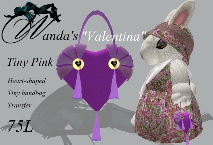 Wanda's Tiny 'Valentina' Handbag in Pink - Purse for tinies