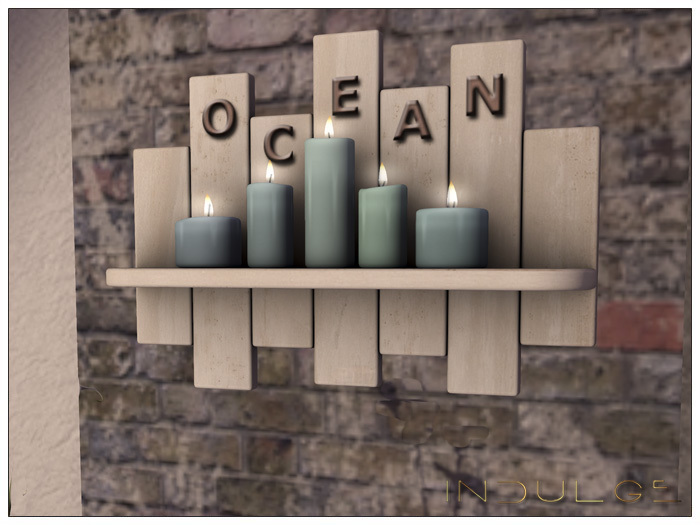 INDULGE Candle Shelf -Ocean