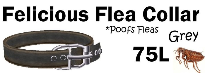 Felicious Flea Collar ~ Grey