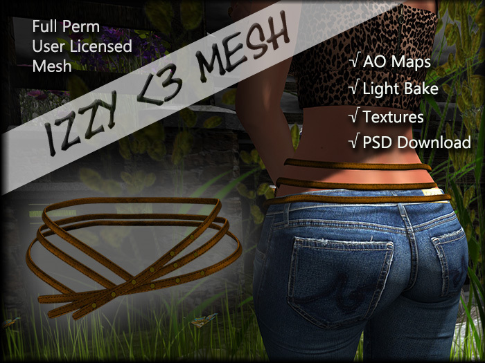 Izzy <3 Mesh - Triple Belt PSD Version