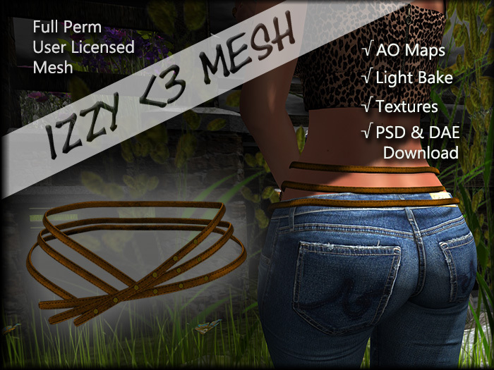 Izzy <3 Mesh - Triple Belt DAE Version