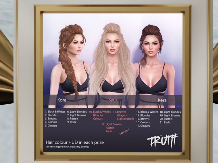 TRUTH HAIR Kyra [L/Browns Pastels Reds RARE]