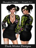 DWD Shanghai Nights Dress - Jiangshi Noir