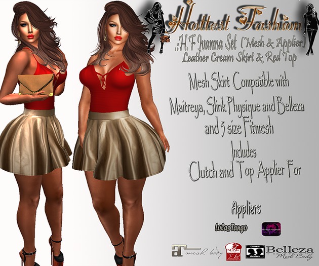 .:H.F Ivanna Cream Set (Mesh & Applier)