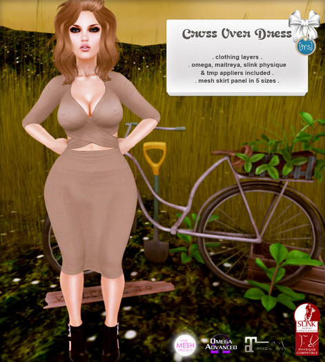 [trs] Cross Over Dress . Ocean