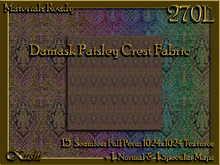 !Kushi! DamaskPaisleyCrest Textures -WEAR TO UNPACK