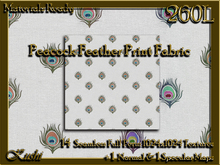 !Kushi! PeacockFeatherPrint Textures -WEAR TO UNPACK